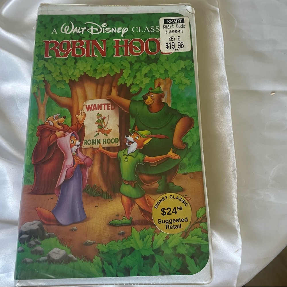 VTG New with original package Disney Robin Hood VHS Tape #WaltDisney #Robinhood